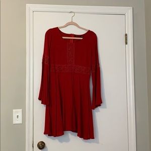 Red ‘Doe and Rae’ dress